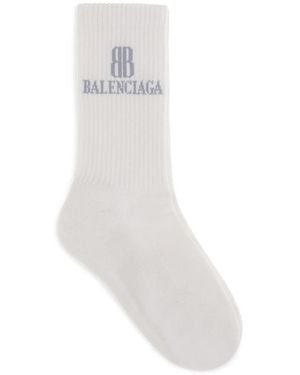 Balenciaga Nano Bb Socks - White