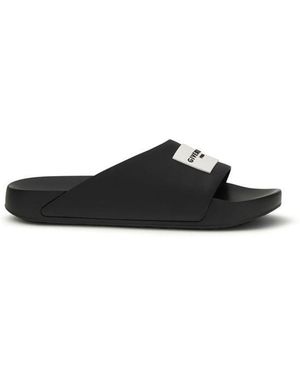Givenchy Black Rubber Sandals