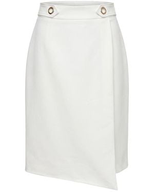 Trussardi White Polyester Skirt