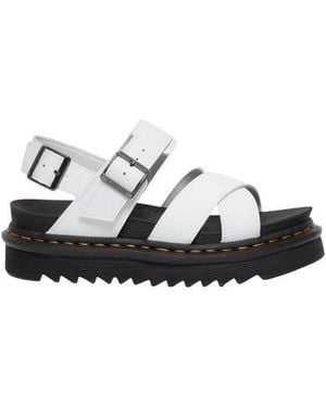 Dr. Martens White Leather Strap - Black