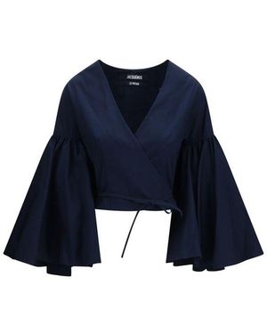 Jacquemus Blue Cotton Shirt