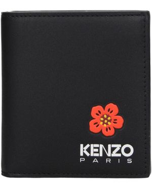 KENZO Black Leather Wallet