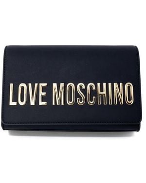 Love Moschino Black Polyethylene Handbag - Blue