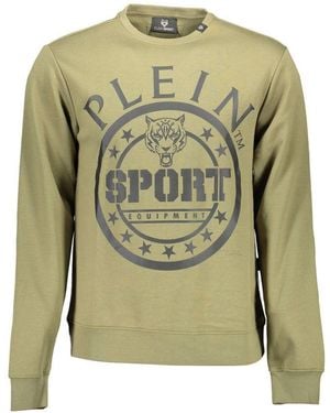 Philipp Plein Verde Cotton Sweatshirt - Green