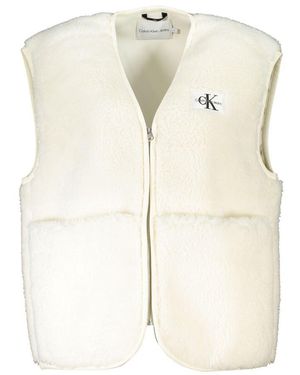 Calvin Klein Polyester Vest - Natural