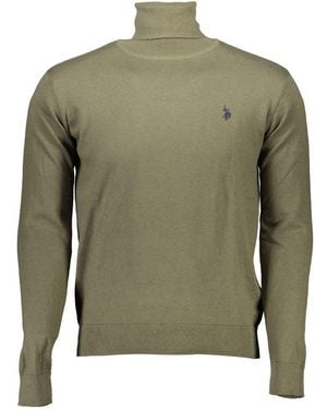 U.S. POLO ASSN. Green Cotton Jumper