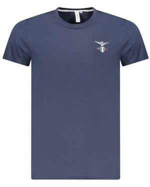 Accademia Militare Blu Cotton Mens T - Blue