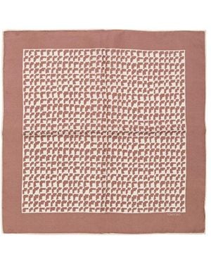 Tom Ford Brown Silk Clutch Bag - Pink