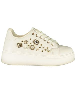 Laura Biagiotti Bianco Polyurethane Trainer - White