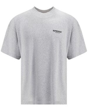 Represent Grey Cotton T