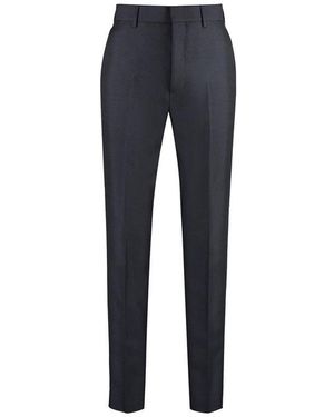 Prada Wool Blend Tailored Trousers For - Blue