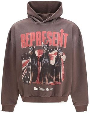 Represent Black Cotton Sweatshirt - Multicolour