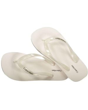 Calvin Klein White Polyurethane 's Sandal