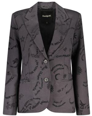 Desigual Nero Viscose Jacket - Black