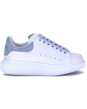 McQueen Leather Trainers - Blue