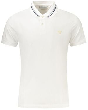 Guess White Cotton Polo Shirt