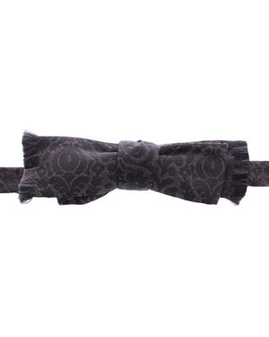 Dolce & Gabbana Elegant Paisley Silk-Wool Blend Bow Tie - Multicolour