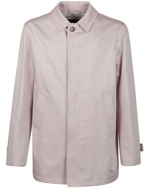 Herno Multicolor Cotton Coat - Brown