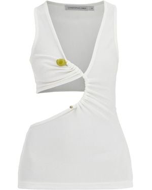 Christopher Esber 'Stone Arc Tank Top For - Grey
