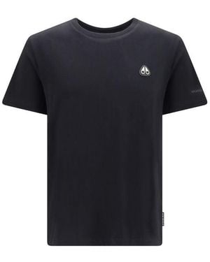 Moose Knuckles Black Cotton T