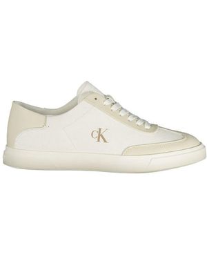 Calvin Klein Bianco Polyester Woman Trainer - White