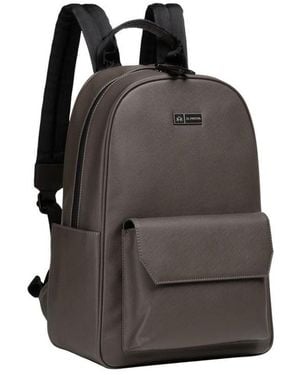 La Martina Gray Polyethylene Backpack - Brown