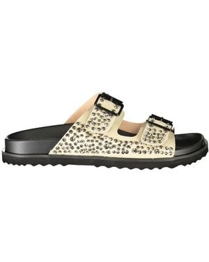 Laura Biagiotti Beige Polyurethane 's Slipper - Metallic