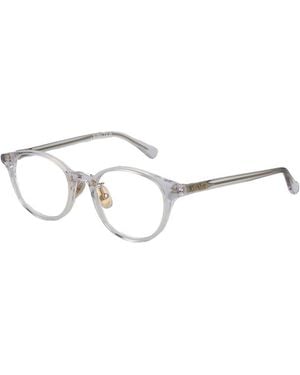 Max Mara Transparent Acetate Glasses (frames) - Metallic