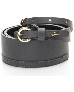 Gas Grey Polyethylene Regular Belt - Black