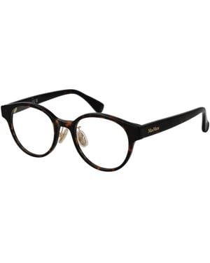 Max Mara Brown Acetate Glasses (frames) - Black