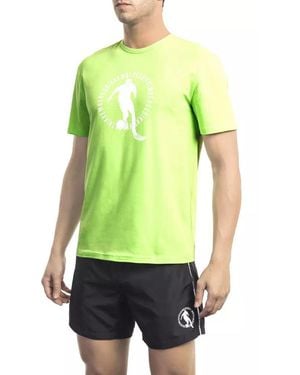 Bikkembergs G R E E N( F L U O) Beachwear T-shirt - Green