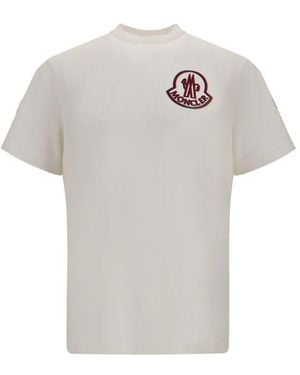 Moncler T-shirt With Logo - M - White