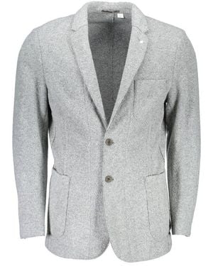 GANT Polyester And Wool Blazer - Grey