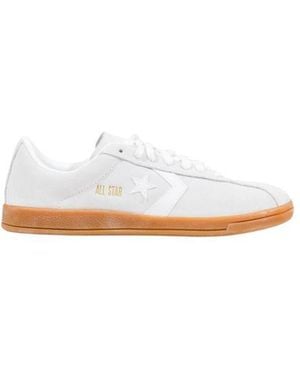 Converse White Leather Low Top Sneakers
