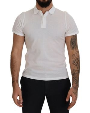 Fradi Cotton Collared Short Sleeves Polo T Shirt Material Cotton in White for Men Lyst UK