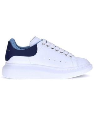 McQueen Leather Trainers - Blue