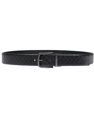 Calvin Klein Bicolor Leather Regular Belt - Black