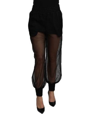 Dolce & Gabbana Silk-Blend Pant - Black