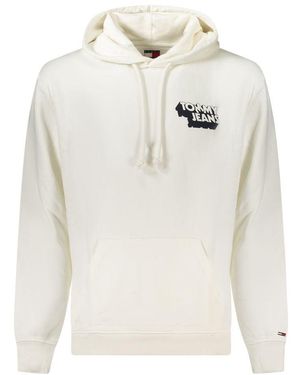 Tommy Hilfiger Graphic Print Relaxed Fit Hoodie - White