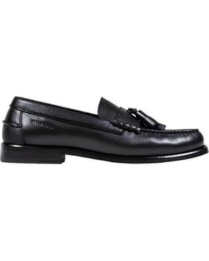 Tommy Hilfiger Black Leather Slip