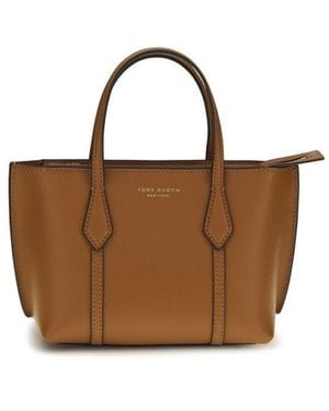 Tory Burch Brown Calf Leather Bos Taurus Shoulder Bag