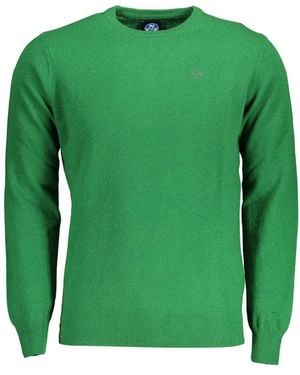 North Sails Green Wool Men Jumper