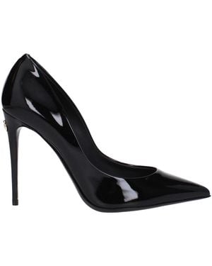Dolce & Gabbana Black Leather Broch