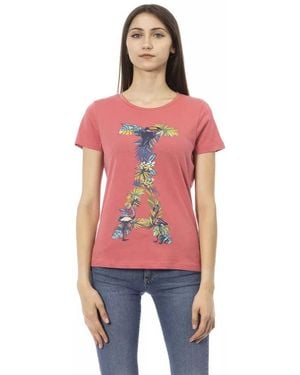 TRUSSARDI ACTION Fuchsia Cotton Tops & T - Red