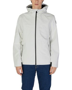 Suns Cream Polyester Jacket - Gray