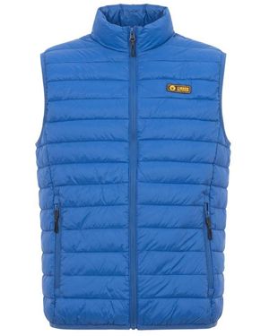 Ciesse Outdoor Blue Polyester Men Sleeveless Jacket