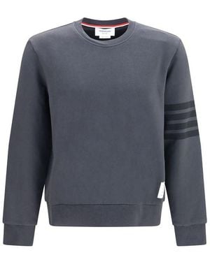 Thom Browne Gray Cotton Sweatshirt - Blue