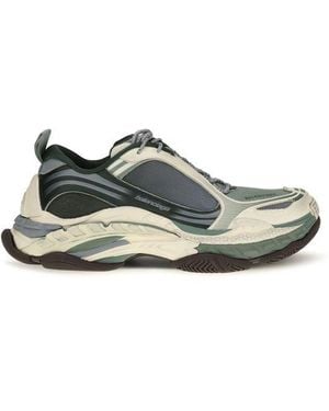 Balenciaga Bicolor Polyethylene Athletic Sneakers - Multicolor