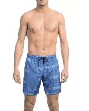 Bikkembergs B L U E Beachwear Swimwear - Blue