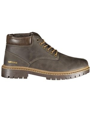 Gas Brown Polyurethane Men's Boot - Grey
